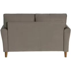 Dunleith Modern Contemporary Velvet Tufted Loveseat In Brown And Walnut - Lexicon -Furniture Specialty Store GUEST a06e5c5f e11d 4dd7 8306 1d48ef261497