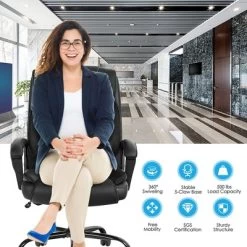 Costway Big & Tall 500lb Massage Office Chair E Xecutive PU Leather Computer Desk Chair 17 Costway Big & Tall 500lb Massage Office Chair E Xecutive PU Leather Computer Desk Chair -Furniture Specialty Store GUEST a1021dcf 2e69 4826 a1ab a8ab532e72cc