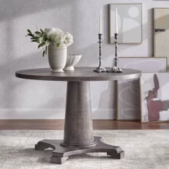 Ariane Round Dining Table Gray - Angelo:HOME