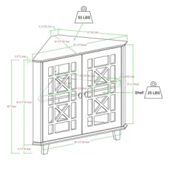 2 Door Corner Accent Cabinet With Fretwork Doors - Saracina Home 22 2 Door Corner Accent Cabinet With Fretwork Doors - Saracina Home -Furniture Specialty Store GUEST a18e1f43 b6f9 4000 b005 ef27a6115445