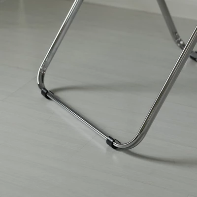 Fabulaxe Acrylic Folding Party Transparent Chair With Double Hinged Back | Indoor Outdoor Portable Commercial Seat With Silver Metal Frame For Home, Office, Wedding Party, Picnic, And Kitchen Dining 8 Fabulaxe Acrylic Folding Party Transparent Chair With Double Hinged Back | Indoor Outdoor Portable Commercial Seat With Silver Metal Frame For Home, Office, Wedding Party, Picnic, And Kitchen Dining - Image 6