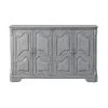 Gramercy 4 Door Credenza Gray - Treasure Trove Accents