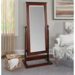 Chiara Cheval Mirror/Jewelry Wardrobe Walnut - Powell Company -Furniture Specialty Store GUEST a215a97f d5b6 49c3 abcc 5ab36252ba31