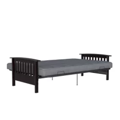 Full Brixen Wood Arm Metal Futon Frame With 6" Mattress - Room & Joy -Furniture Specialty Store GUEST a3160ecb ad4a 4292 b3e9 efcef31e9584