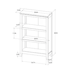 48" Carson 3 Shelf Bookcase - Threshold™ -Furniture Specialty Store GUEST a35a203d 2822 4d50 8eed 8de12cce8680