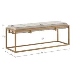 Padma Accent Bench Brown/Antique Bronze - Madison Park 15 Padma Accent Bench Brown/Antique Bronze - Madison Park -Furniture Specialty Store GUEST a425789a eb22 409b ae09 18c2676d2c7e