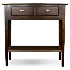 Favorite Finds Hall Console/Sofa Table Chocolate Oak Finish - Leick Home -Furniture Specialty Store GUEST a4b4a57a b4ef 47d4 ad70 f591fcf23771