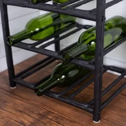 BIRDROCK HOME Bottle Rack - Black - Holder (9 Bottle) 11 BIRDROCK HOME Bottle Rack - Black - Holder (9 Bottle) -Furniture Specialty Store GUEST a555acaf 2e1f 4f04 ad3e 05d1bbb1987d