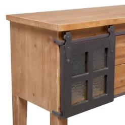 Industrial Wood Console Table Dark Brown - Olivia & May -Furniture Specialty Store GUEST a5ac20e9 8430 4c62 ba93 6c3e2ff4c8c6