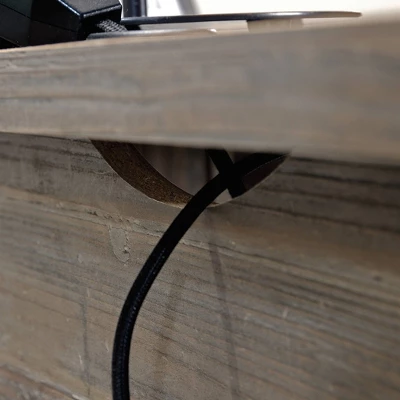 Summit Station L-Shaped Desk Pebble Pine - Sauder 7 Summit Station L-Shaped Desk Pebble Pine - Sauder - Image 5