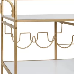 Honey-Can-Do 3 Tier Bar Cart Gold/White -Furniture Specialty Store GUEST a687511b d2bd 4150 9cb4 0574b37d1d33