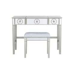 Madison Silver Vanity Set Silver - Linon -Furniture Specialty Store GUEST a7ba4f29 3596 4723 b0df f87257dee022