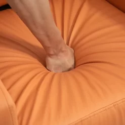 HOMCOM Manual Recliner Chair For Living Room Bedroom, Reclining Sofa Armchair With Footrest, Orange -Furniture Specialty Store GUEST a85bdbea 0579 4fb9 be0d f4a4fb25b833