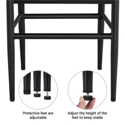 Yaheetech Set Of 2 Dining Chair Weave Chair With Armrest, Black -Furniture Specialty Store GUEST a9d87577 ce05 4407 9364 71c7c46eb11a