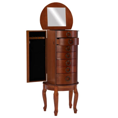 Raine Jewelry Armoire Cherry - Powell Company 5 Raine Jewelry Armoire Cherry - Powell Company - Image 3