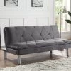 66" Cilliers Sofa Gray Velvet/Chrome Finish - Acme Furniture -Furniture Specialty Store GUEST aa402dfc 586d 4a09 bc3d 7dcdbbc332c4