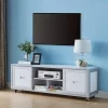 Pierre TV Stand For TVs Up To 60" Winter White - HOMES: Inside + Out
