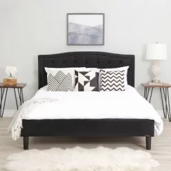 Melania Tufted Upholstered Bed - Abbyson Living