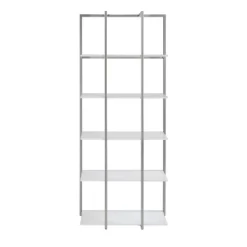 74" Shining Star Champagne Bookcase With Shelves White - Treasure Trove Accents -Furniture Specialty Store GUEST abbe7fec 7bc2 4807 a7cd 0cf3e7d056b8