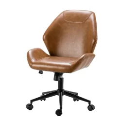 Juli Mid-Back Vegan Leather Office Task Chair With Adjustable Height Home Task Chair | Karat Home -Furniture Specialty Store GUEST abec7ea8 e453 4a39 8588 79e253b61f42