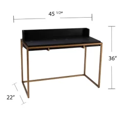 Bilcrafield Flip Top Desk With Storage Black/Gold - Aiden Lane -Furniture Specialty Store GUEST ad5d3e00 03d3 460e bd5a f027aa22cada