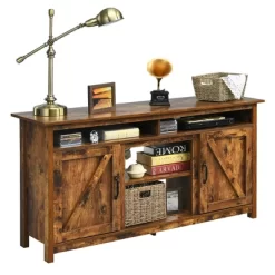 Costway 60''Industrial TV Stand Entertainment Console Center W/ Shelve & Cabinet -Furniture Specialty Store GUEST adc4dd31 eae6 4621 b015 d205ddc226f8