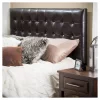 California/King Austin Tufted Bonded Leather Headboard Brown - Christopher Knight Home -Furniture Specialty Store GUEST ae896e30 3a86 4ff1 ad62 f49a7a1e4511