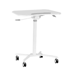 Sit To Stand Mobile Laptop Computer Stand With Height Adjustable White - Techni Mobili -Furniture Specialty Store GUEST aff41e04 b381 46d5 a53c 154df1394506