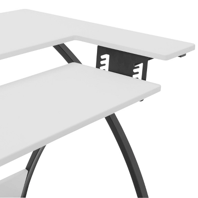 Comet Plus Sewing/Office Table With Fold Down Top, Height Adjustable Platform And Bottom Storage Shelf Black/White - Sew Ready 12 Comet Plus Sewing/Office Table With Fold Down Top, Height Adjustable Platform And Bottom Storage Shelf Black/White - Sew Ready - Image 10