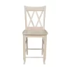 24" Double X Back Counter Height Barstool Unfinished - International Concepts -Furniture Specialty Store GUEST b113408c 70a2 416c be06 dab5a9c1f1cc