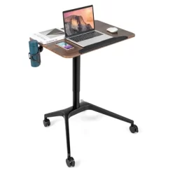 Costway Pneumatic Standing Desk Tilting Adjustable Laptop Cart Mobile Podium Cup Holder -Furniture Specialty Store GUEST b12de1db e91a 4fae bb4b 1005764f6572