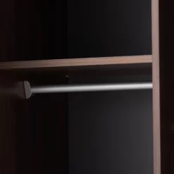 7 Shelf Wardrobe Rikke Two-Tone Wood Storage Cabinet Brown - Baxton Studio -Furniture Specialty Store GUEST b1994349 3b44 44f4 976e bbb9cb9f10bf