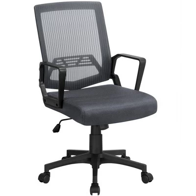 Yaheetech Adjustable Mid-Back Office Chair Computer Chair With Wheels 9 Yaheetech Adjustable Mid-Back Office Chair Computer Chair With Wheels - Image 7