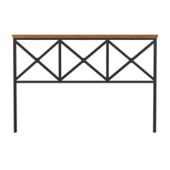 Ashford Metal Headboard Textured Black With Oak Finished Wood - Hillsdale Furniture -Furniture Specialty Store GUEST b21aa1d2 1235 4857 ac30 127f11cdea51