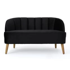 Amaia Modern New Velvet Settee - Christopher Knight Home -Furniture Specialty Store GUEST b2e7496c ffe7 464d abab 01621bd84937