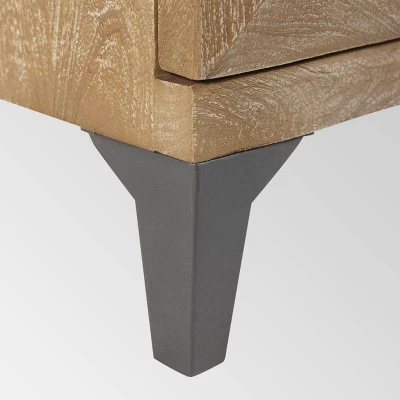 Glover Boho Cabinet Gray Antique - Christopher Knight Home 7 Glover Boho Cabinet Gray Antique - Christopher Knight Home - Image 5