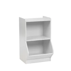 IRIS USA 2-Tier Shelf Organizer With Easy Access Angled Cubby, White -Furniture Specialty Store GUEST b4547cb4 6eb2 41c0 b28a 94551208ea66