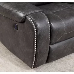 Symons Upholstered Recliner Sofa Gray - HOMES: Inside + Out 9 Symons Upholstered Recliner Sofa Gray - HOMES: Inside + Out -Furniture Specialty Store GUEST b4a79b94 8adb 4050 8553 1e0cfebe687c