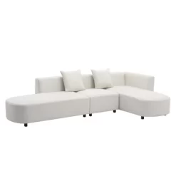 110.2" Modern Style Upholstered Curved Sofa Couch-ModernLuxe 16 110.2" Modern Style Upholstered Curved Sofa Couch-ModernLuxe -Furniture Specialty Store GUEST b4a8c103 2475 4157 aedb 8083988a4957