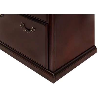 Huntington Club Two Drawer File Cabinet Cherry - Martin Furniture 7 Huntington Club Two Drawer File Cabinet Cherry - Martin Furniture - Image 5