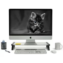 Mount-It! USB Monitor Stand And Laptop Stand | Glass Desk Riser With 3 USB Hub Ports | 20 Lbs. Weight Capacity -Furniture Specialty Store GUEST b54d1a08 c421 4edd a2ac 8018d753a74a