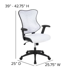 Flash Furniture High Back Designer Mesh Executive Swivel Ergonomic Office Chair With Adjustable Arms -Furniture Specialty Store GUEST b5dcd503 117c 4452 be29 5975f8e2f5c2