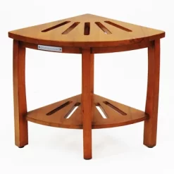 Oceanstar Corner Spa Bench Seat With Storage Shelf.