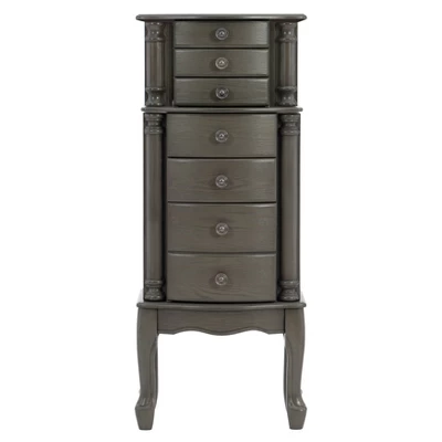 Sedalia Jewelry Armoire Gray - Powell Company 4 Sedalia Jewelry Armoire Gray - Powell Company - Image 2