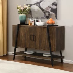 Home Source 46" Wide Mid Century Server -Furniture Specialty Store GUEST b6bd548e de06 4b44 bc49 5f7d64d7864a