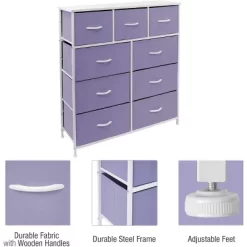 Sorbus Drawer Dresser For Bedroom Home And Office Purple -Furniture Specialty Store GUEST b746d273 7d17 4807 b632 176fd17411de