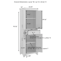 3pc Tara Sideboard And Pantry Set Distressed Gray - Crosley -Furniture Specialty Store GUEST b771ed07 7953 4743 b2d4 a6d85c8bd040