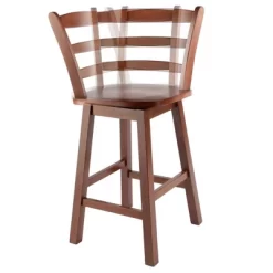 Scalera Ladder Back Swivel Seat Barstool Walnut - Winsome -Furniture Specialty Store GUEST b7ab0198 7db1 415a ba41 4e7575d5101b