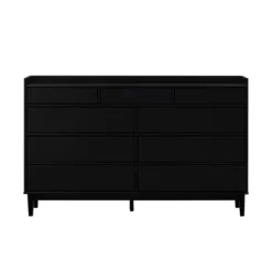 Mid-Century Modern Solid Wood 9 Drawer Horizontal Dresser - Saracina Home -Furniture Specialty Store GUEST b8326513 d1f9 4b66 aa98 cbcef4c3e0c3