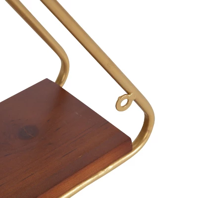 2pc Tilde Triangle Accent Shelf Set - Kate & Laurel All Things Decor 4 2pc Tilde Triangle Accent Shelf Set - Kate & Laurel All Things Decor - Image 2